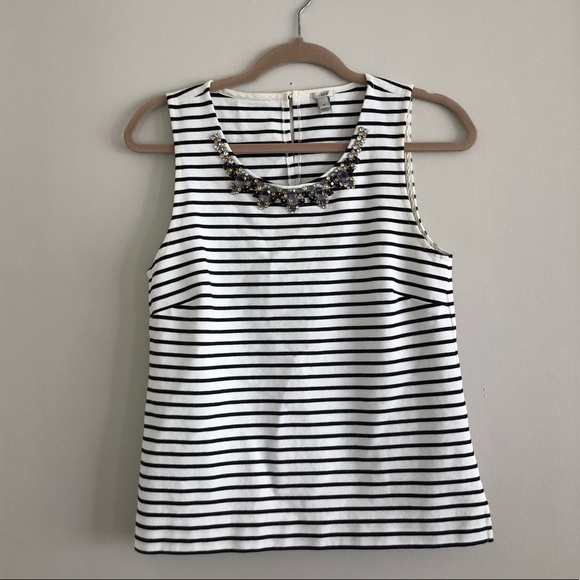 J. Crew jeweled shell tank - Picture 2 of 3